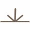 Ekena Millwork Saratoga Smooth Timber Gable Bracket, Douglas Fir, 108"W x 68"H x 1 1/2"D x 5 1/2"F, 15/12 Pitch GBW108X68X0206SAR00SDF - alternate 4